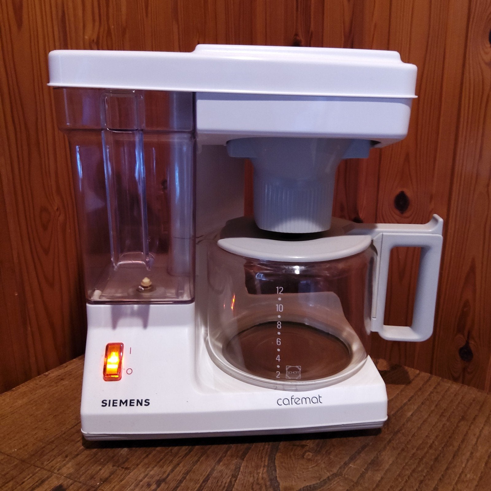 Koffiezetapparaat Siemens Cafemat Jaren 80 model.12 kopjes., Café moulu, Réservoir d'eau amovible, 10 tasses ou plus, Enlèvement