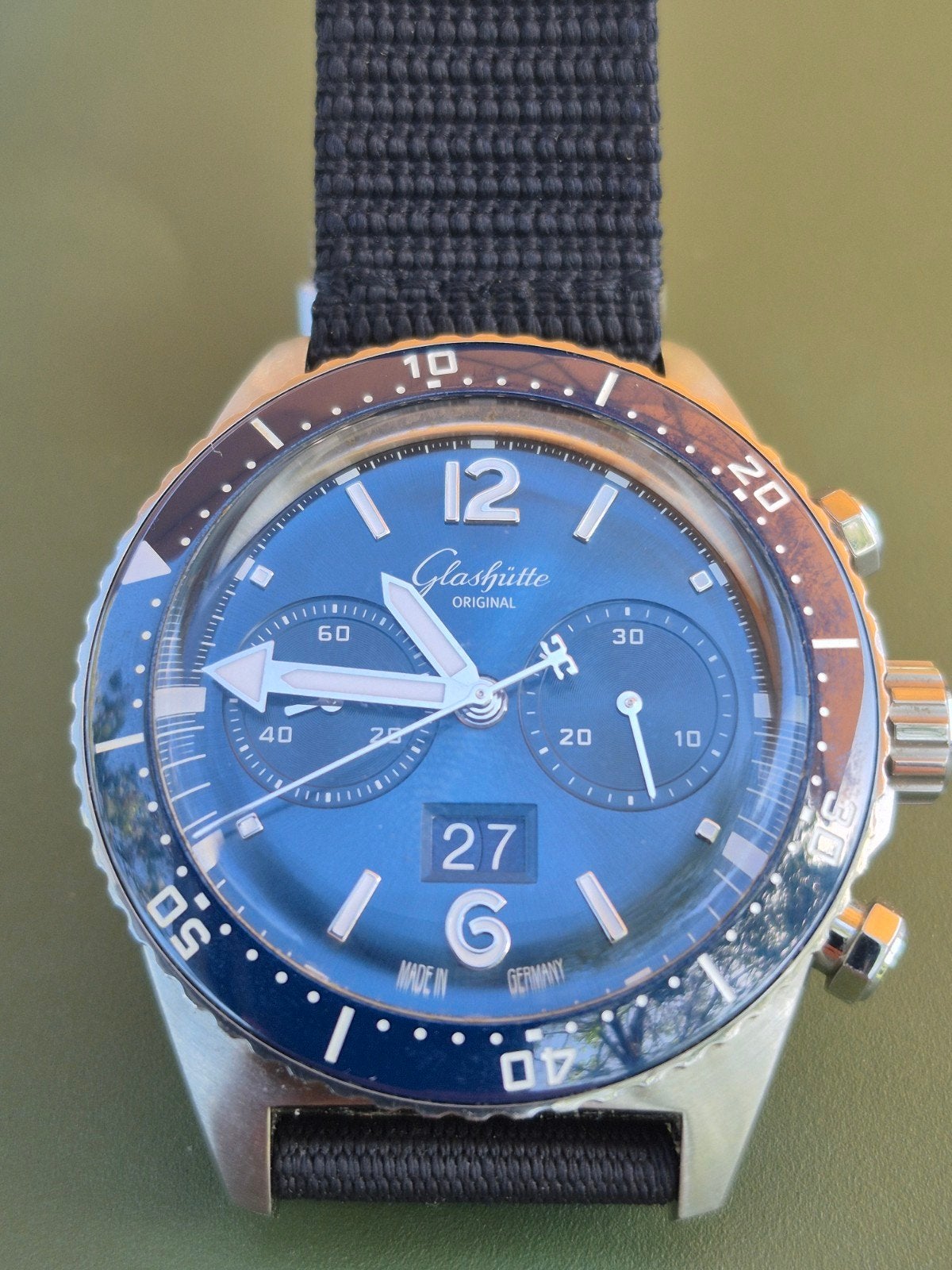 Fermeture à double fermeture Glashutte Original SeaQ., Enlèvement