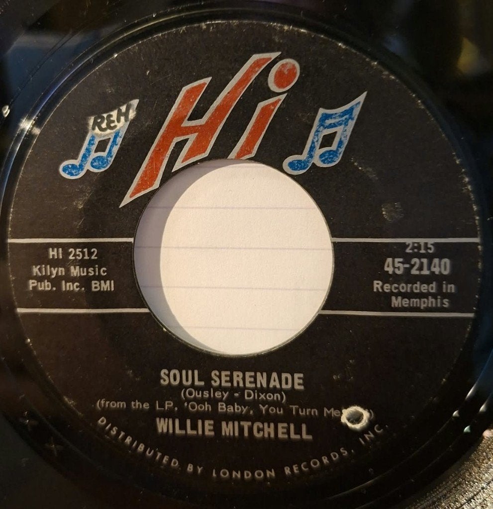 Willie Mitchel - Soul Serenade * Popcorn Oldies *, CD & DVD, Enlèvement ou Envoi, 7 inch, Utilisé, Housse de protection extérieure