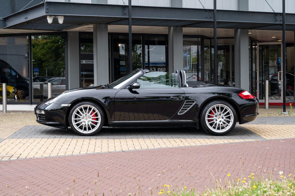 Porsche Boxster S 987 (bj 2009), Auto's, Porsche, 1355 kg, Zwart, Cabriolet, Zwart