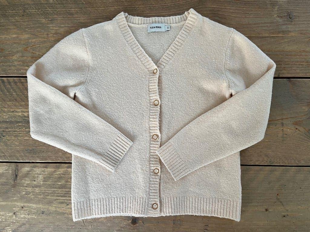 FILOU warm ecru vestje maat 8 / 128, Kinderen en Baby's, Gebruikt, Meisje, Trui of Vest, Ophalen of Verzenden