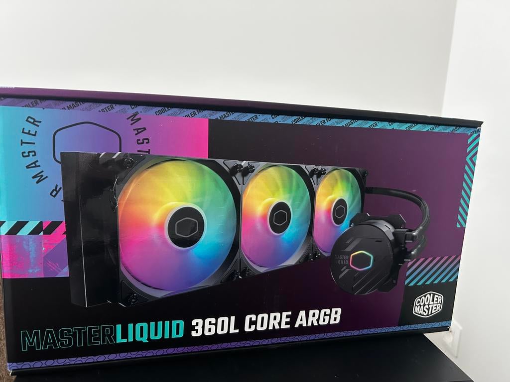 MasterLiquid 360L Core ARGB – 360mm RGB Waterkoeler (NIEUW), Computers en Software, Computerkoelers, Nieuw, Ophalen