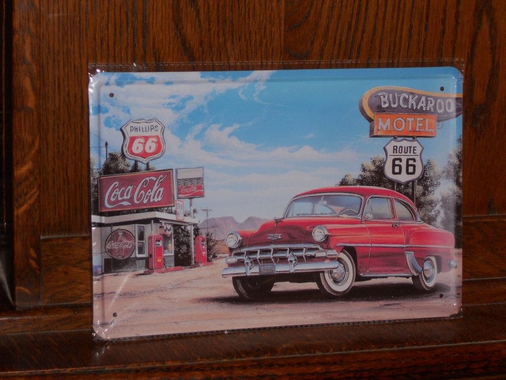 reclame plaat motel 66, Verzamelen, Ophalen