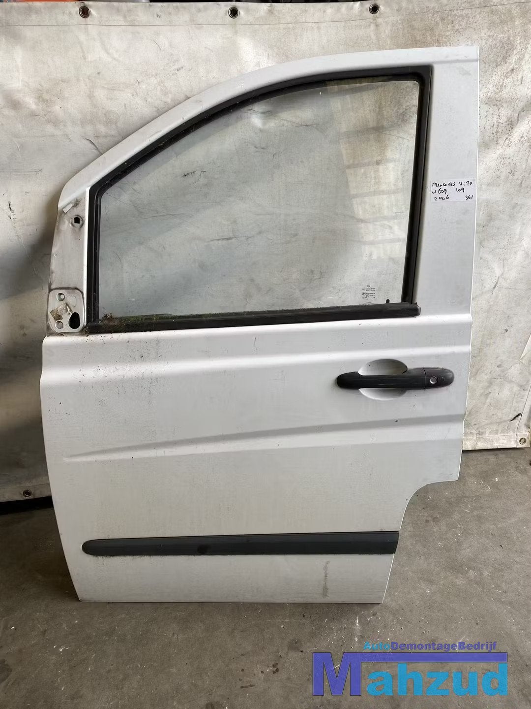 MERCEDES VITO W639 109 wit Links deur voordeur 2003-2010, Gebruikt, Mercedes-Benz AG, Deur, Mercedes-Benz