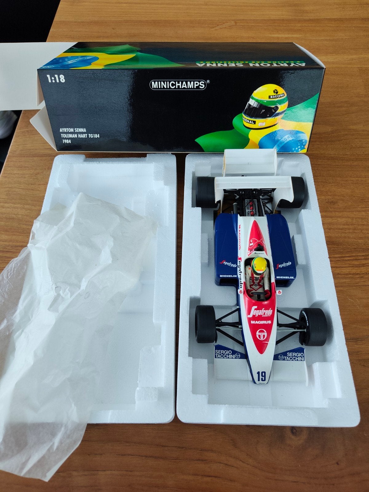 Senna Toleman Hart TG184 1984, Verzamelen, Ophalen of Verzenden, Zo goed als nieuw, Formule 1