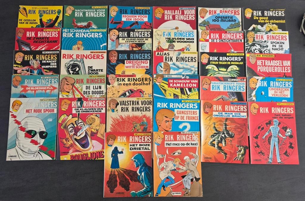 Strips: Rik Ringers  ( 32 stuks ) Lombard uitgaven, Enlèvement ou Envoi, Utilisé