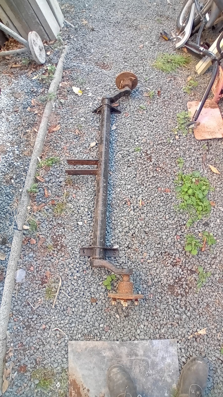 as voor  aanhangwagen, Ophalen