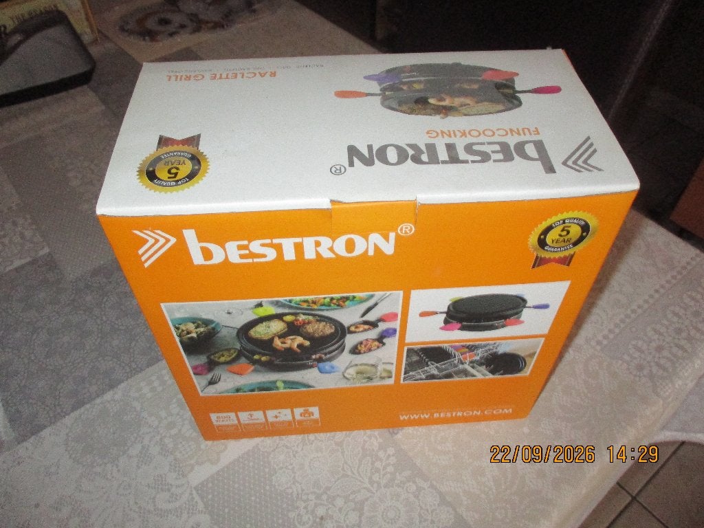 Bestron raclette grill NIEUW, Electroménager, Enlèvement ou Envoi, Neuf, 4 à 7 personnes