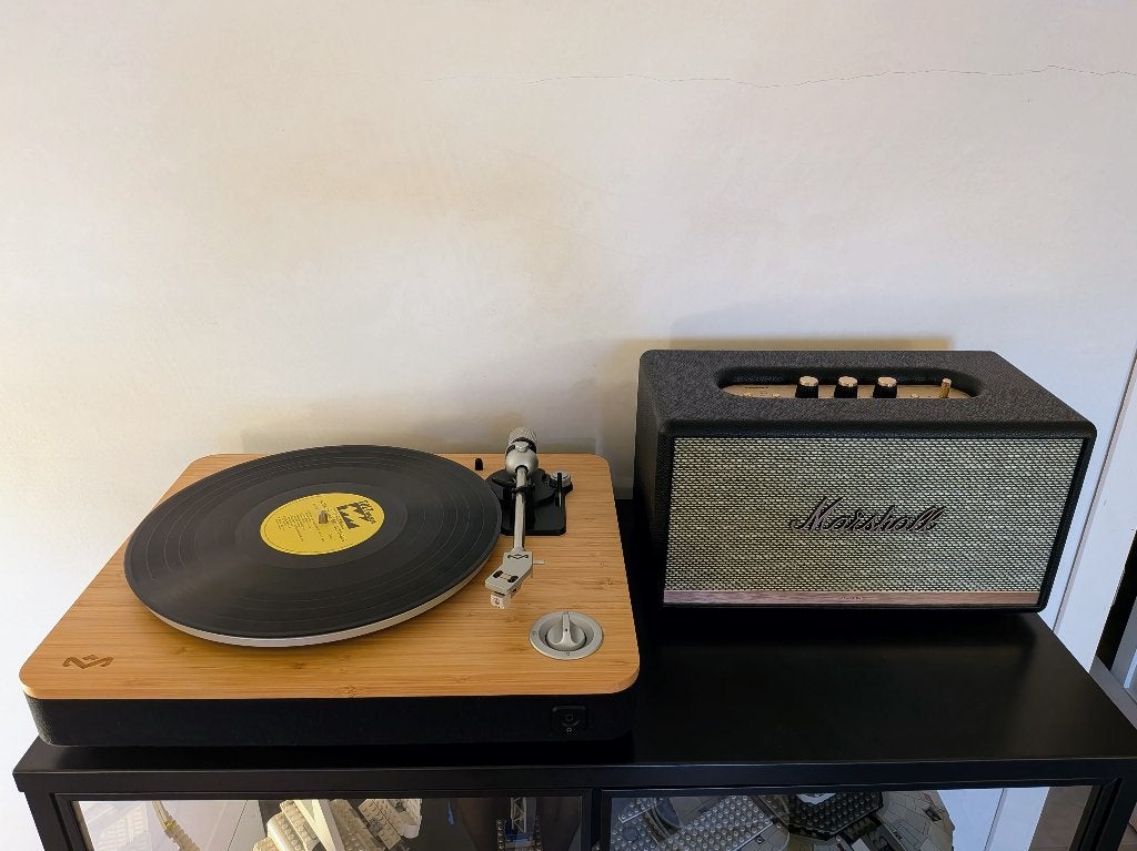 Marley platenspeler & Marshall Stanmore II speaker, Autres marques, Tourne-disque, Comme neuf, Enlèvement