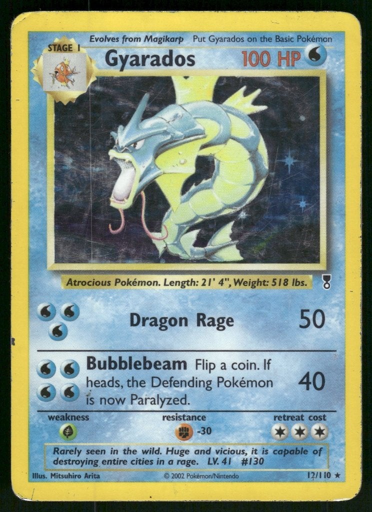 Gyarados 12/110 - Legendary Collection (Good), Hobby en Vrije tijd, Verzamelkaartspellen | Pokémon, Verzenden, Gebruikt