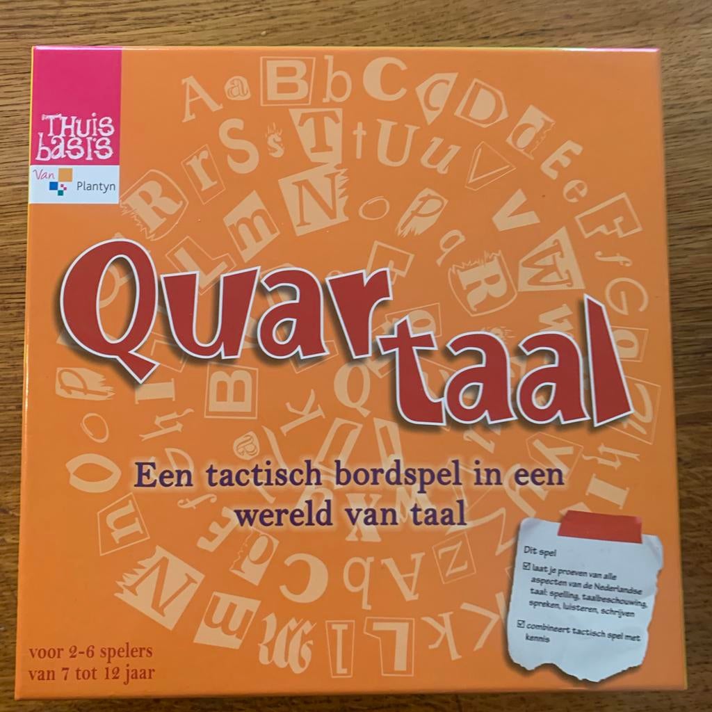 Quar taal / educatief spel rond taal, Hobby & Loisirs créatifs, Enlèvement ou Envoi, Comme neuf