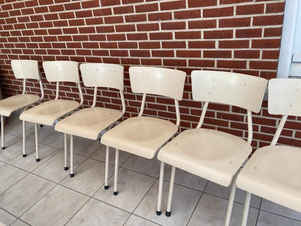 Vintage stoelen jaren '60  – set van 6, Antiek en Kunst, Ophalen