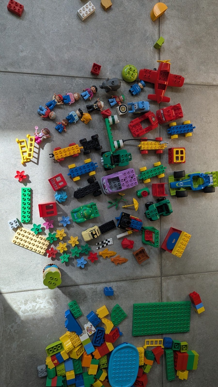 Grote partij Lego Duplo - incl. Cars, Vliegtuig, Dieren, Ophalen, Gebruikt, Overige merken