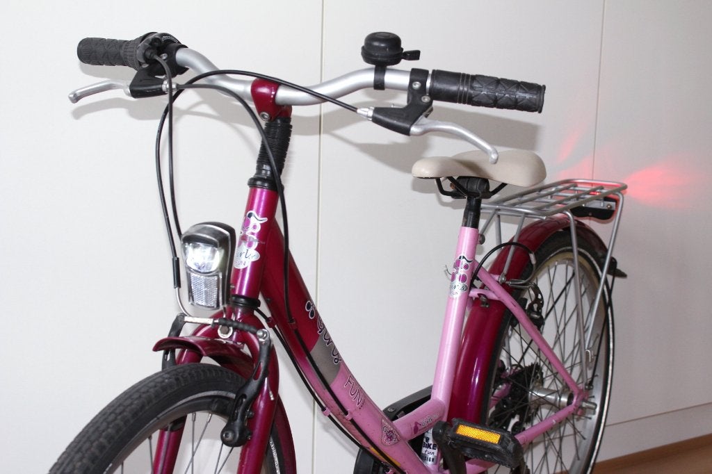 24 inch Bikefun meisjesfiets - 6 versn., Fietsen en Brommers, Ophalen, Velgrem, BikeFun Kids (BFK), Handrem
