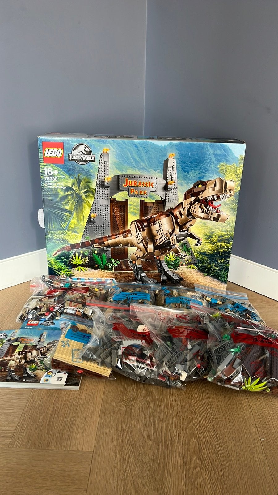 Lego Jurassic World 75936 Jurassic Park T. Rex Rampage, Jurassic World, Lego, Ensemble complet, Comme neuf