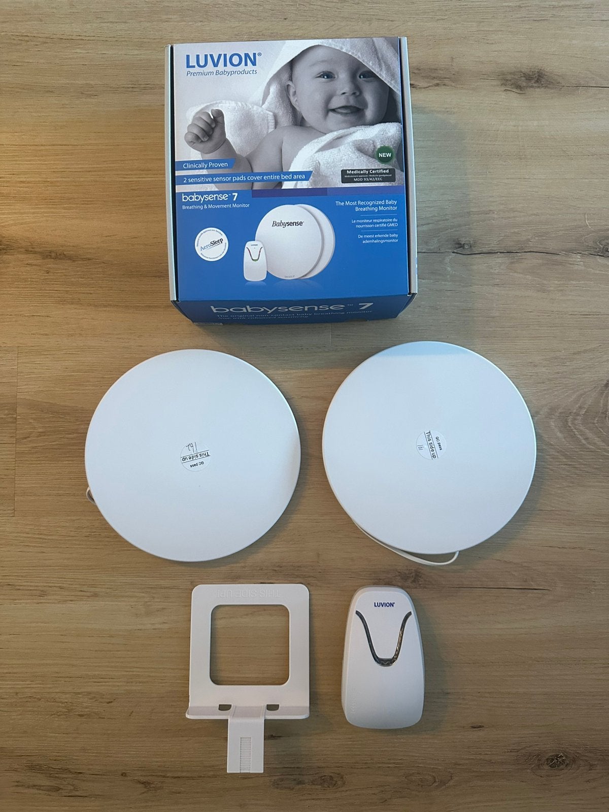 Luvion Babysense 7 Ademhalingsmonitor / Sensormatje, Kinderen en Baby's, Ophalen of Verzenden, Zo goed als nieuw