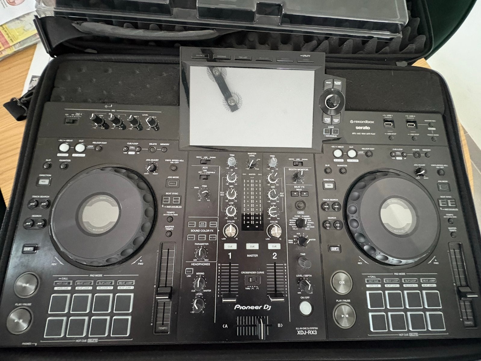 Pioneer XDJ-RX3 incl. Stofkap & draagtas, Enlèvement, Comme neuf, Platine, Pioneer