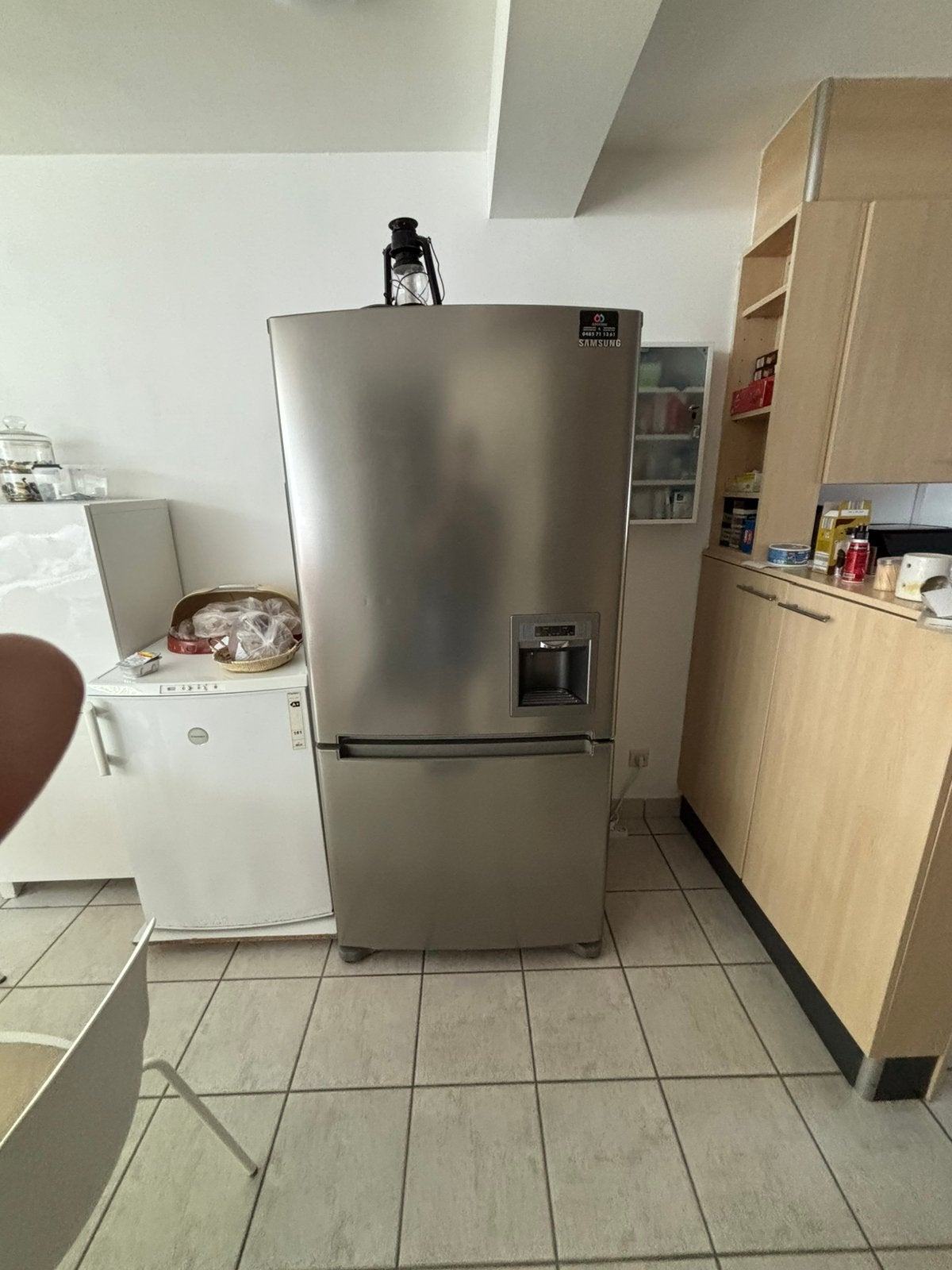 Samsung koelkast, Elektronische apparatuur, Koelkasten en IJskasten, Ophalen, 200 liter of meer, 60 cm of meer, 160 cm of meer
