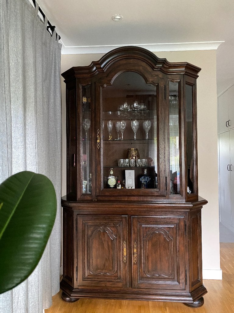Vitrine & commode, Avec porte(s), Comme neuf, Enlèvement, 200 cm ou plus