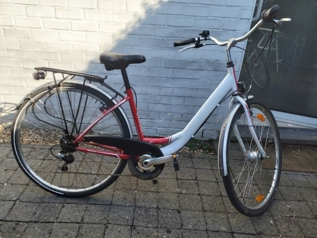 Rood witte studenten fiets aluminium Nevere rijklaar, Gebruikt, Velgrem, Versnellingen, Minder dan 47 cm