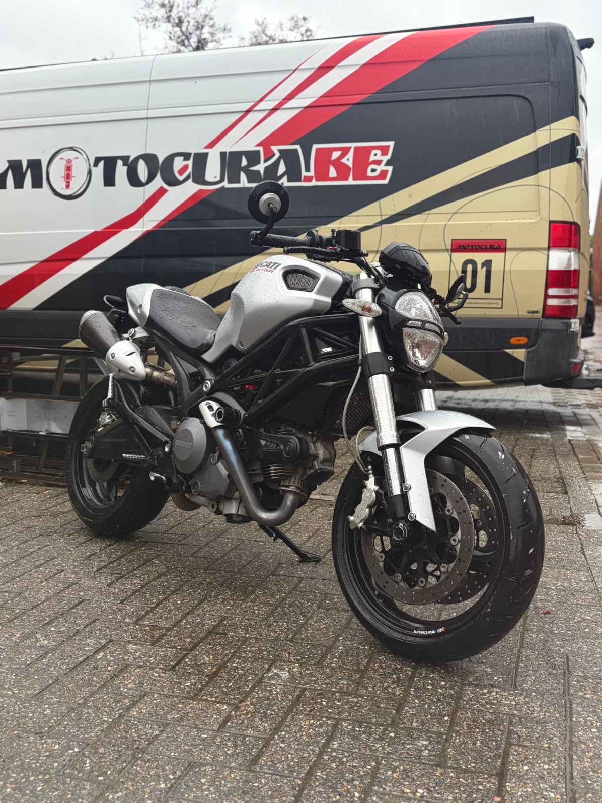 Ducati Monster 696 - met Garantie, Permis Moto A, Occasion, Échappement sport, 2 cylindres