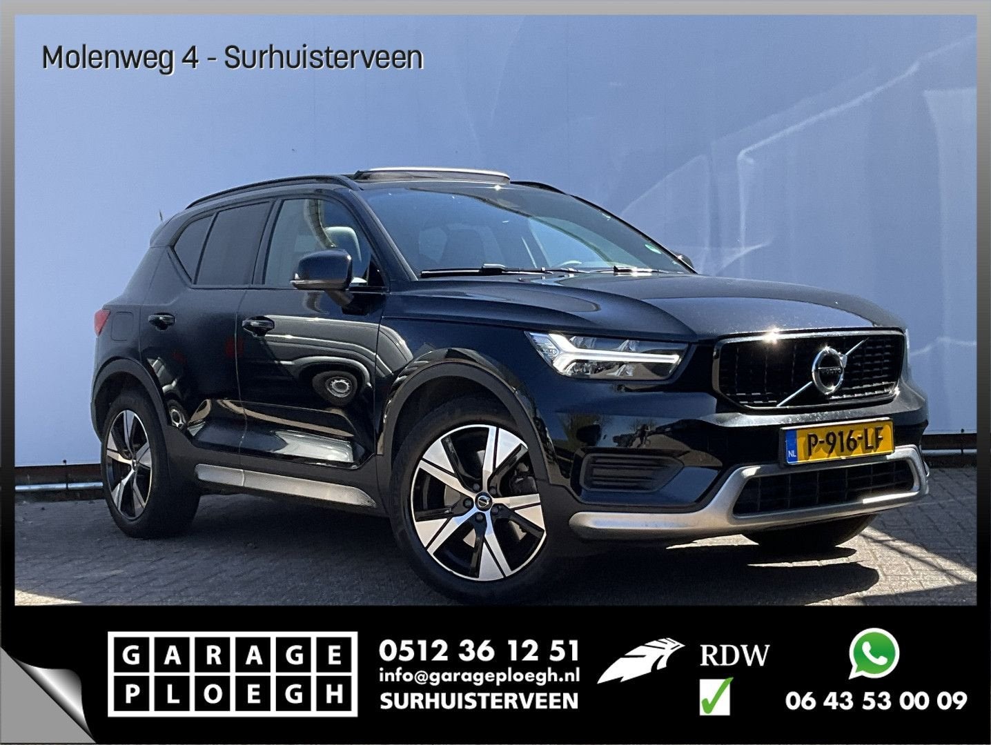 Volvo XC40 1.5 T4 Recharge R-Design Pano Leer H/K Camera Sto, Auto's, Automaat, Adaptive Cruise Control, Overige modellen, Zwart