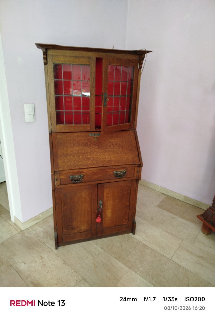 Armoire vitrine et secrétaire, Maison & Meubles, Enlèvement, Utilisé