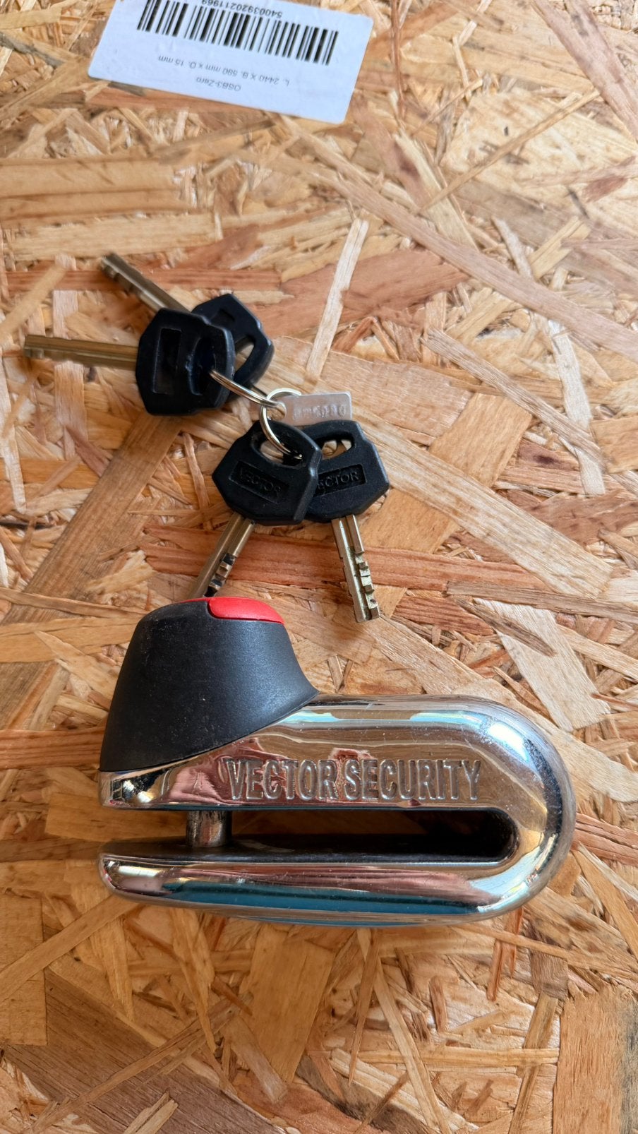 Schijfremslot + kettingslot voor moto, Motoren, Accessoires | Sloten, Ophalen, Zo goed als nieuw