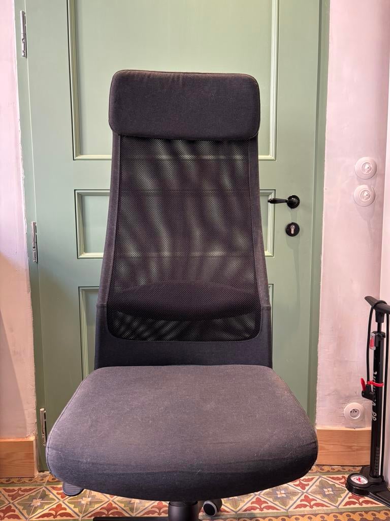 Bureaustoel IKEA Markus, Huis en Inrichting, Bureaustoelen, Ophalen, Gebruikt, Zwart, Bureaustoel