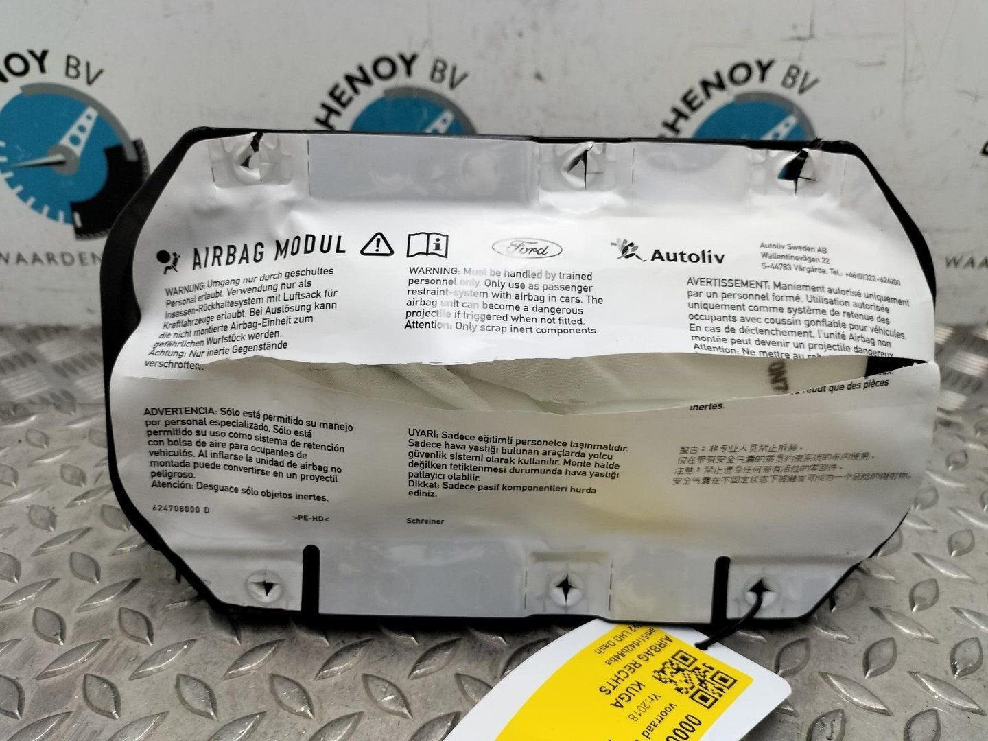 FORD KUGA AIRBAG RECHTS 2018, Ophalen of Verzenden, Gebruikt, ARN erkend