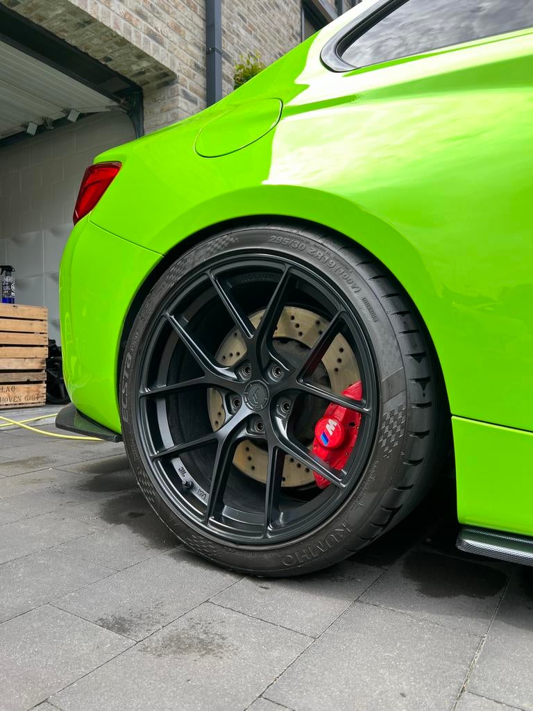 JR SL01 19” velgen + Michelin PS4S, Auto-onderdelen, Gebruikt, Personenwagen, Zomerbanden, Ophalen