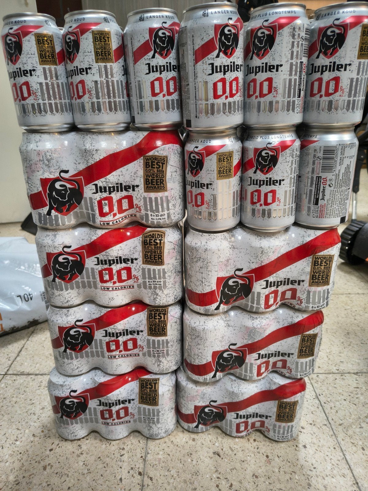 Jupiler 0.0 blik, Verzamelen, Biermerken, Ophalen, Nieuw, Overige typen, Jupiler