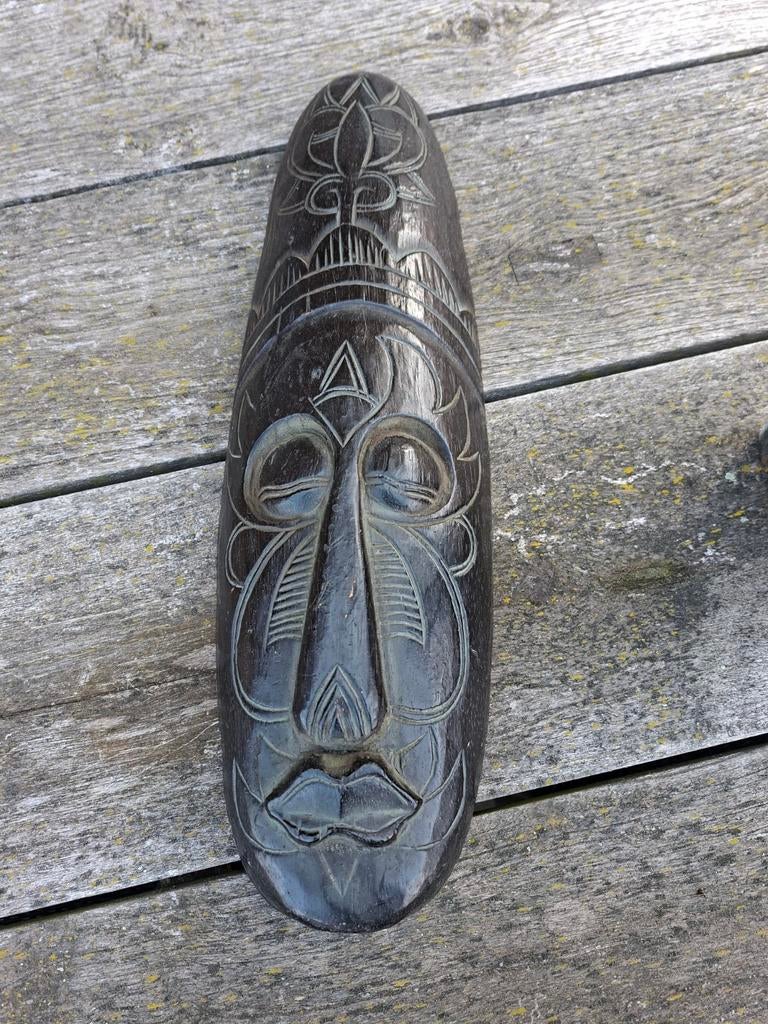 Houten beeld bruin nieuw hoogte 50cm br15 cm, Antiek en Kunst, Kunst | Beelden en Houtsnijwerken, Ophalen, 50 - 100 cm, Wanddecoratie