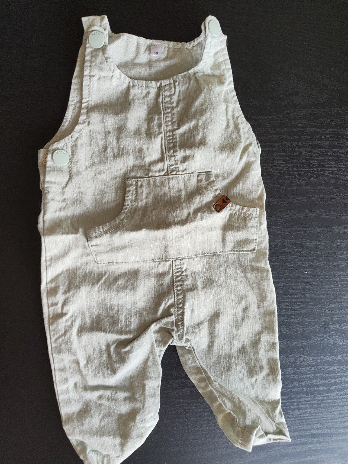 Pastelgroene salopet maat 50, Enfants & Bébés, Vêtements de bébé | Taille 50, Enlèvement