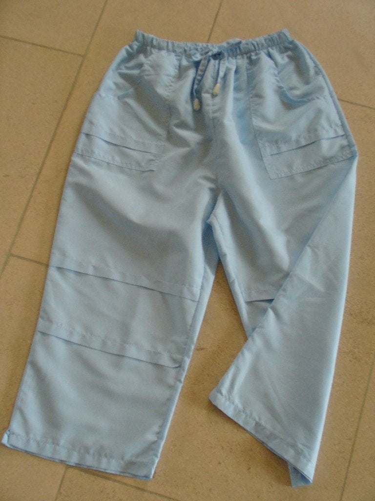 Lichtblauwe broek maat S, Ophalen of Verzenden, Gedragen, Maat 36 (S), Blauw