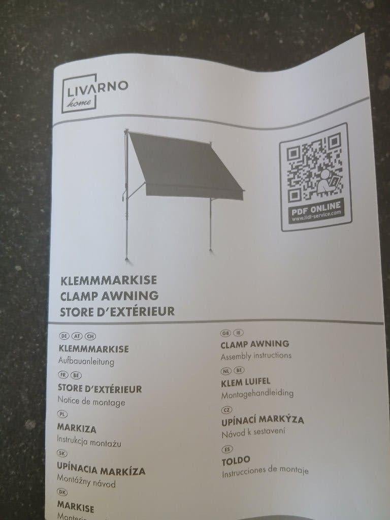 Store banne téléscopique 200 * 150 - Neuf dans sa boîte, Jardin & Terrasse, Protection solaire, Neuf, À bras articulé, Enlèvement ou Envoi