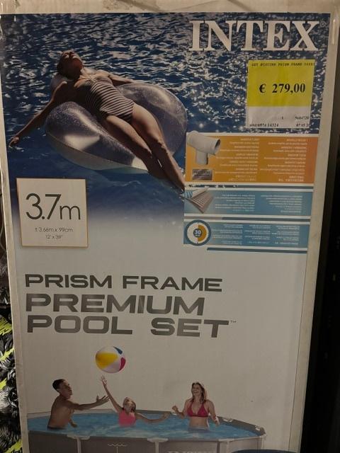 Intex - Piscine 3,7 M / 1 M, Jardin & Terrasse, Piscines, Neuf, 200 à 400 cm, 300 cm ou plus, Rond