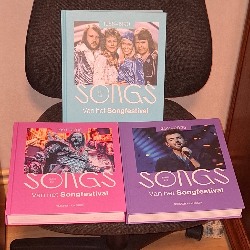 Songs van het Songfestival Trilogie - Marcel Rijs, Verzamelen, Ophalen of Verzenden, Nieuw, Boek, Tijdschrift of Artikel