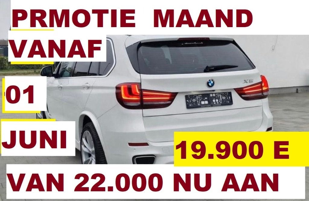 BMW X5  M PAKKET LEDER AUT.  20 INCH VELGEN   2018, Auto's, Automaat, Wit, Leder, Diesel