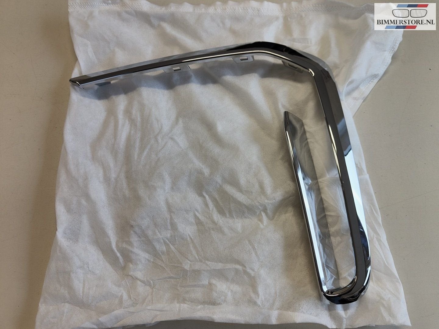 Decor strip chrome links voorzijdebumperlijst rooster BMW X7, -, Utilisé, -, Enlèvement ou Envoi