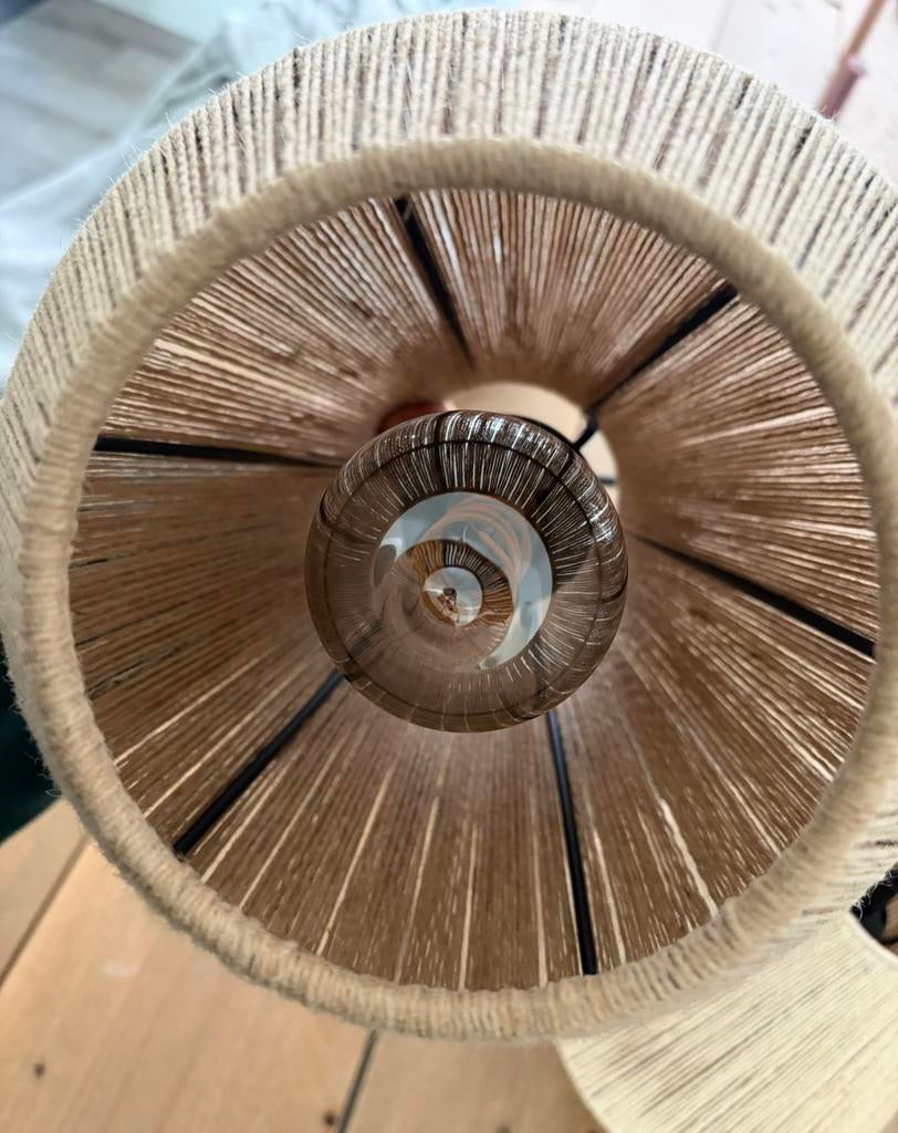 Rieten hanglamp, Maison & Meubles, Lampes | Abat-jour, Enlèvement, Comme neuf