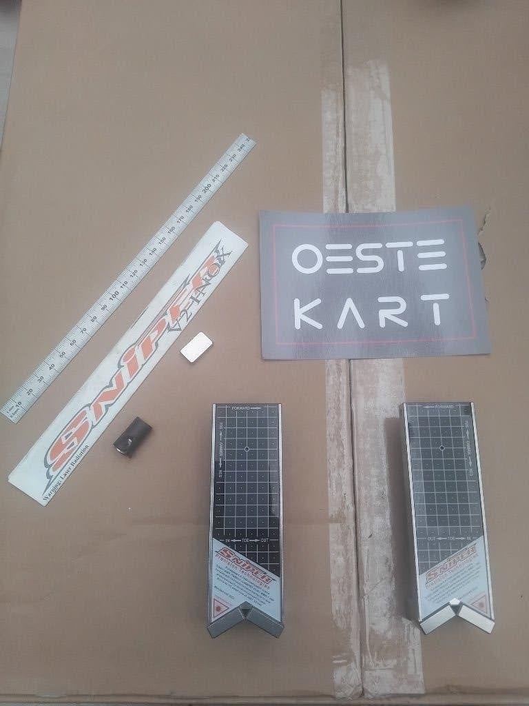 Laser set Sniper V2 inox, Sport en Fitness, Ophalen of Verzenden, Zo goed als nieuw, Kart