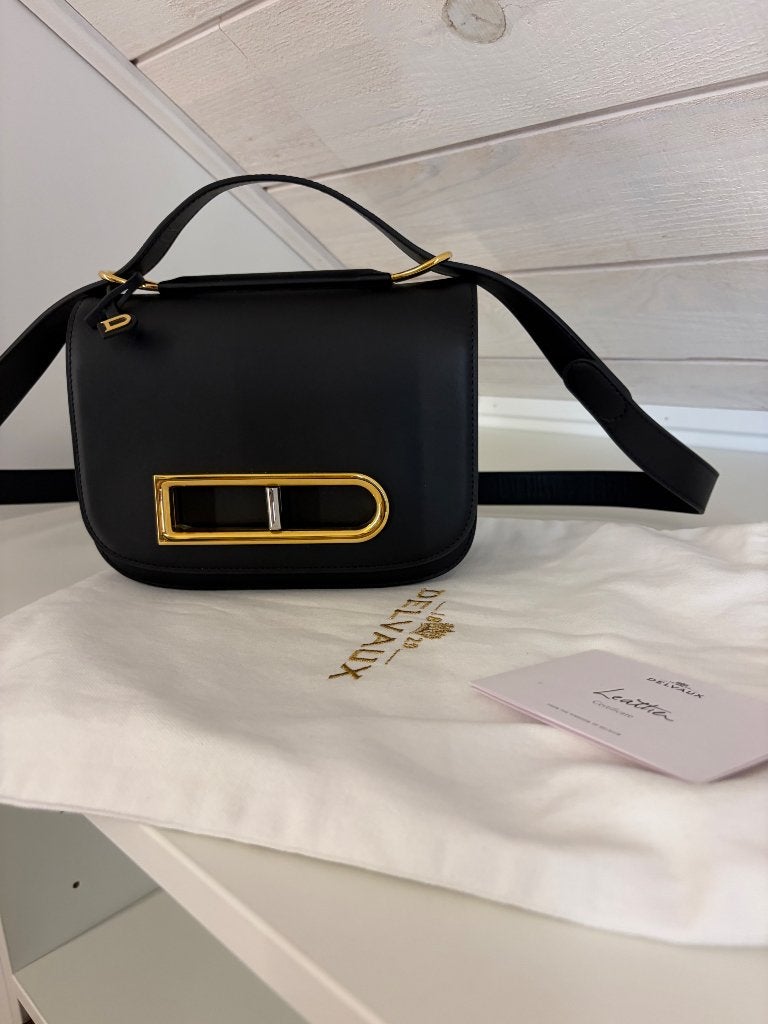 Delvaux lingot, Handtassen en Accessoires, Tassen | Damestassen, Ophalen of Verzenden, Nieuw, Zwart, Schoudertasje