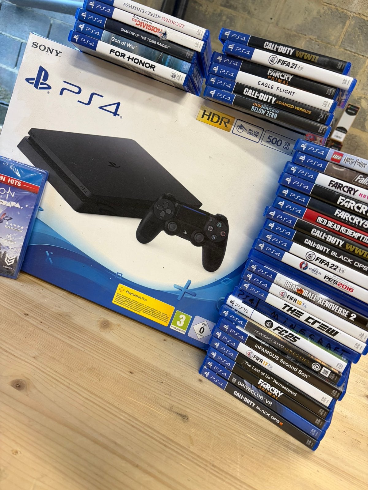 PlayStation 4 slim avec 35 jeux, Consoles de jeu & Jeux vidéo, Enlèvement, Comme neuf, Slim