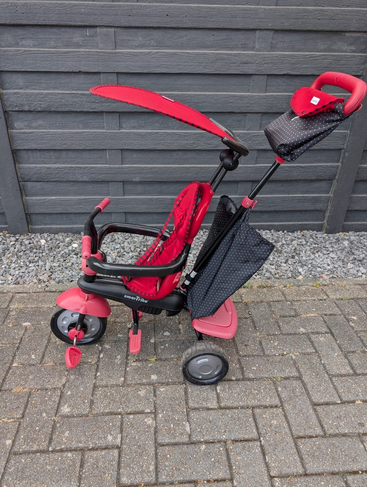 Smartrike driewieler (3 in 1) - rood, Fietsen en Brommers, Ophalen, Gebruikt, SmarTrike, Duwstang