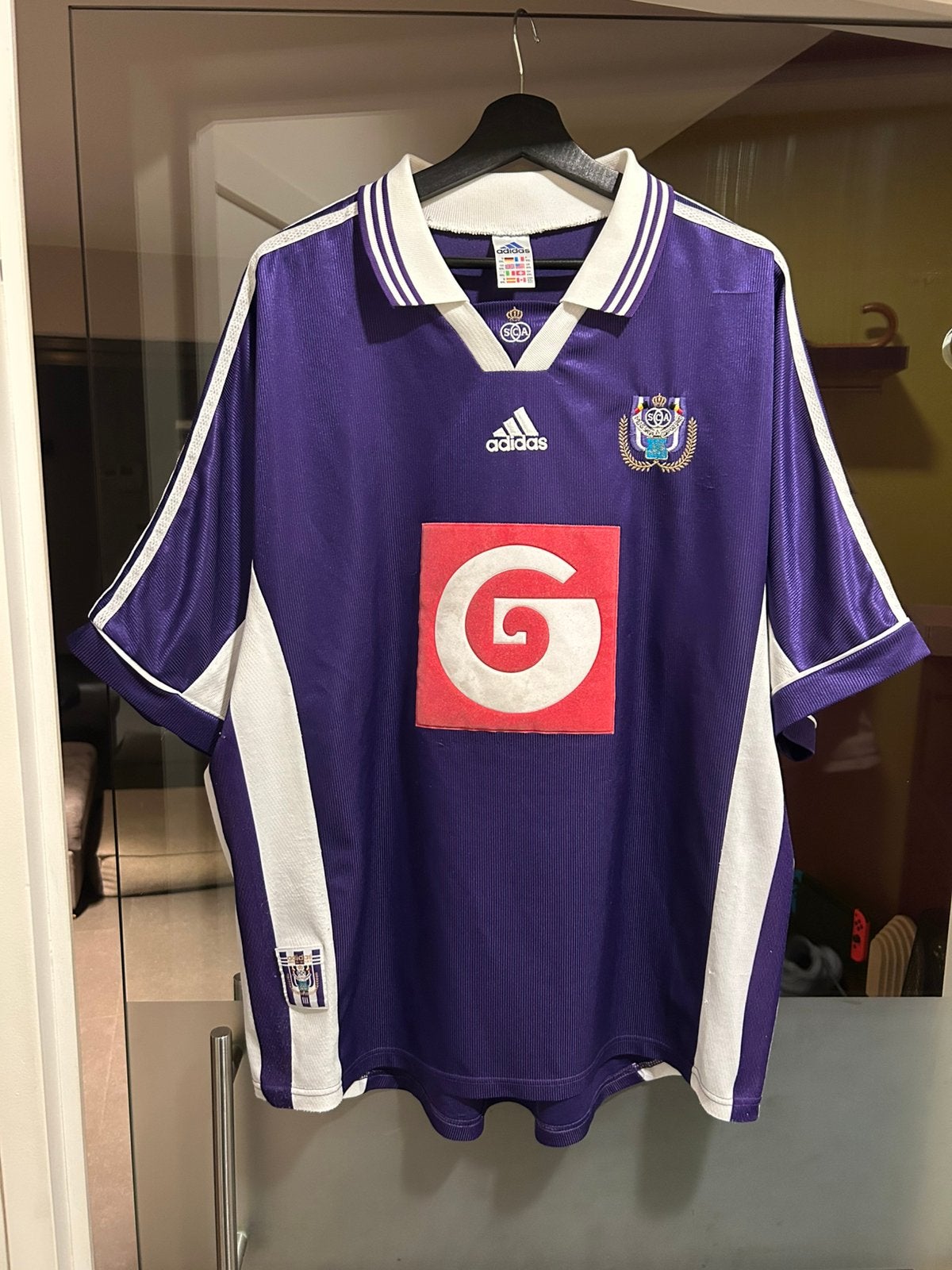 Maillot RSC Anderlecht 1998/99, Sports & Fitness, Plus grand que la taille XL, Enlèvement ou Envoi, Comme neuf, Maillot