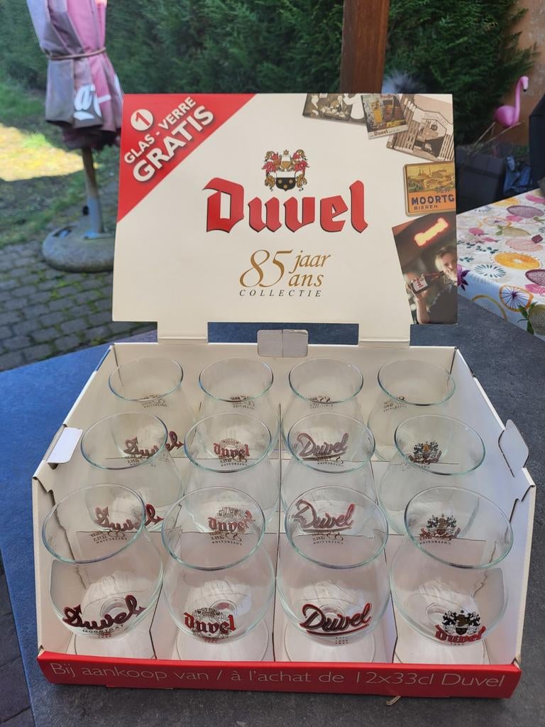 Set glazen 85 jaar Duvel, Enlèvement