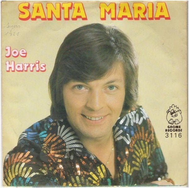 †Joe Harris: "Santa Maria" - Ned. Vertaling/Joe Harris-SETJE, Pochette photo, Enlèvement ou Envoi