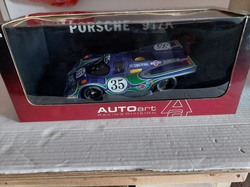 Autoart Porsche 917K, Enlèvement, Comme neuf, Voiture, Autoart