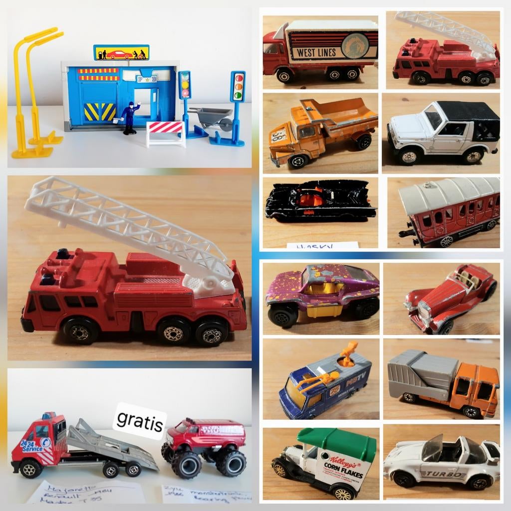 Oude auto´s jaren 70´matchbox, majorette.+ gratis, Enlèvement ou Envoi, Voiture, Majorette